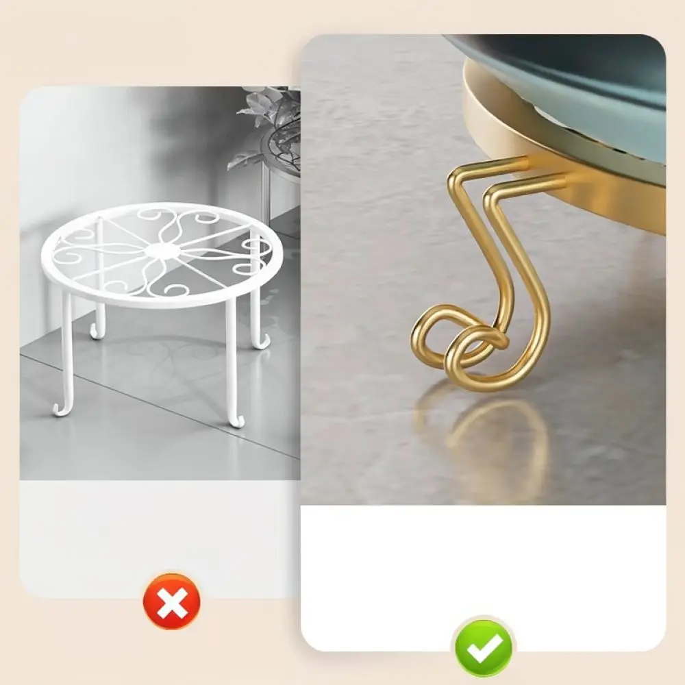 Modern Rolling Plant Caddy Metal Flower Pot Stand For Indoor Outdoor Garden Balcony Patio Decoration Plant Display Rack