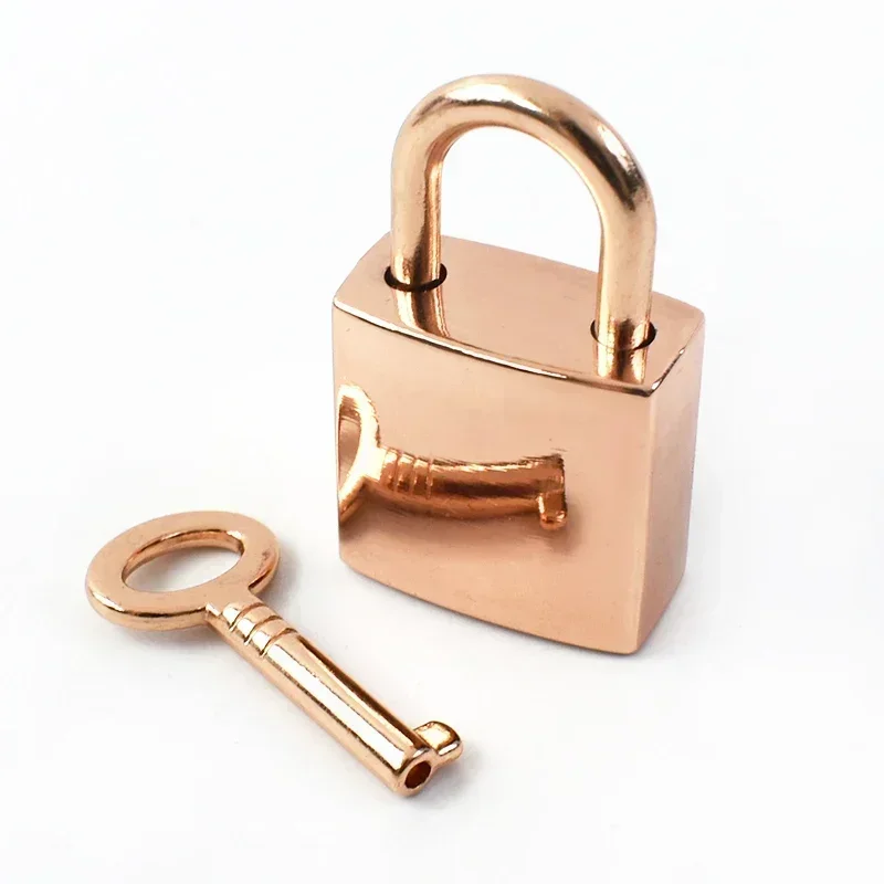 2/5/10 Set Meetee Gold Silber Gun Black Messing Schloss Schlüsselzubehör Gestreiftes Taschenhängeschloss Handtaschenschnalle Verschluss Hardware