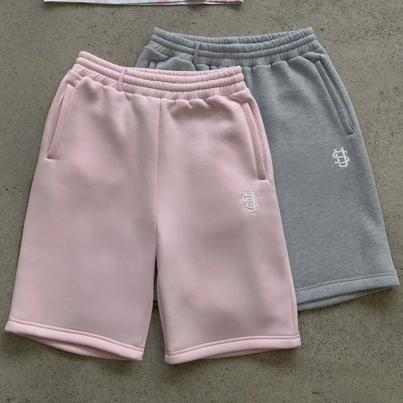 2000s Fashion Holiday Casual Creative Pattern Embroidery Sport Pants Summer Hip Hop Harajuku Straight Shorts American Streetwear