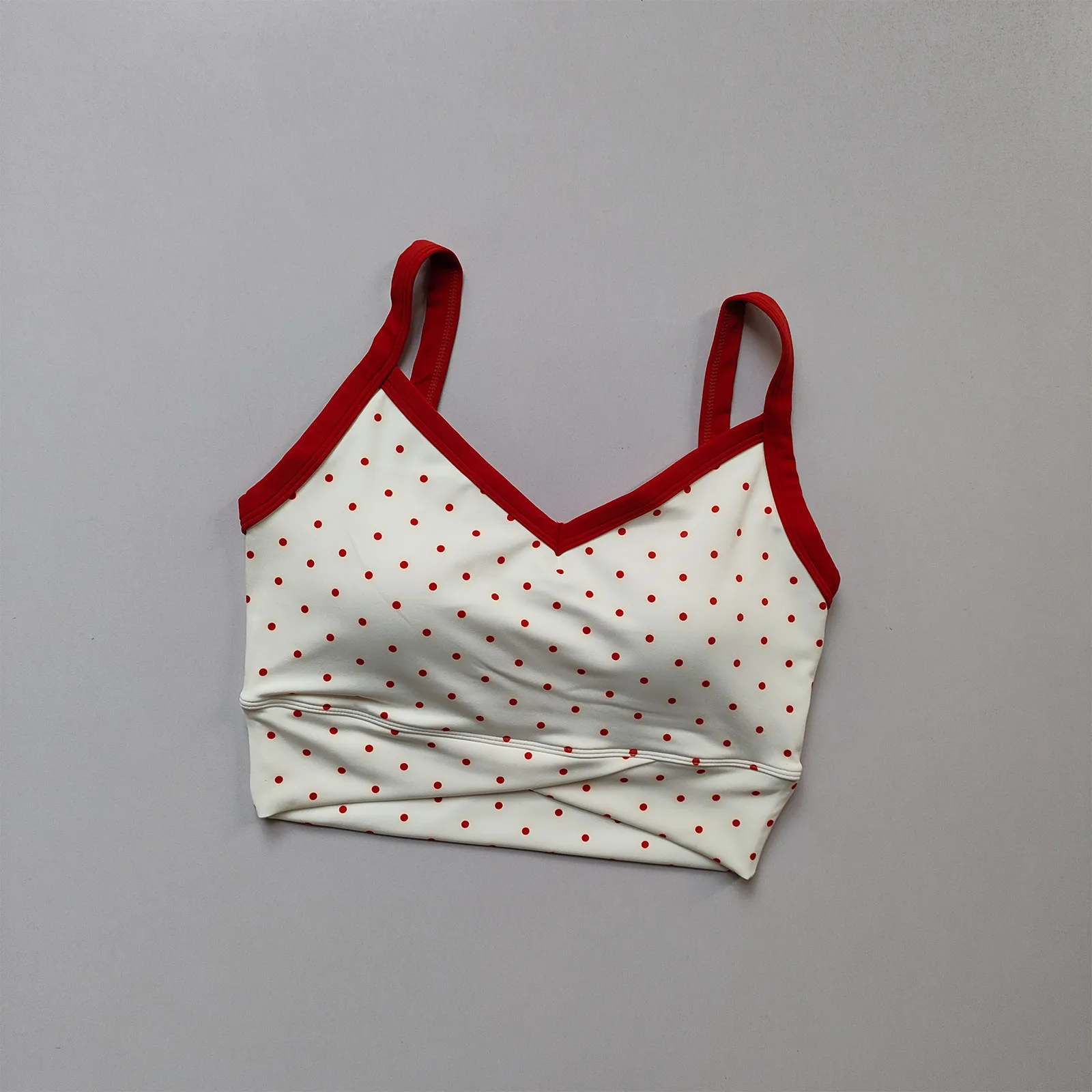 Damen-Sport-BH mit Print, integrierten Brustpolstern und festen Cups, schönes Rückendesign, Laufunterwäsche, Fitness- und Yoga-Bekleidung – Detail 3