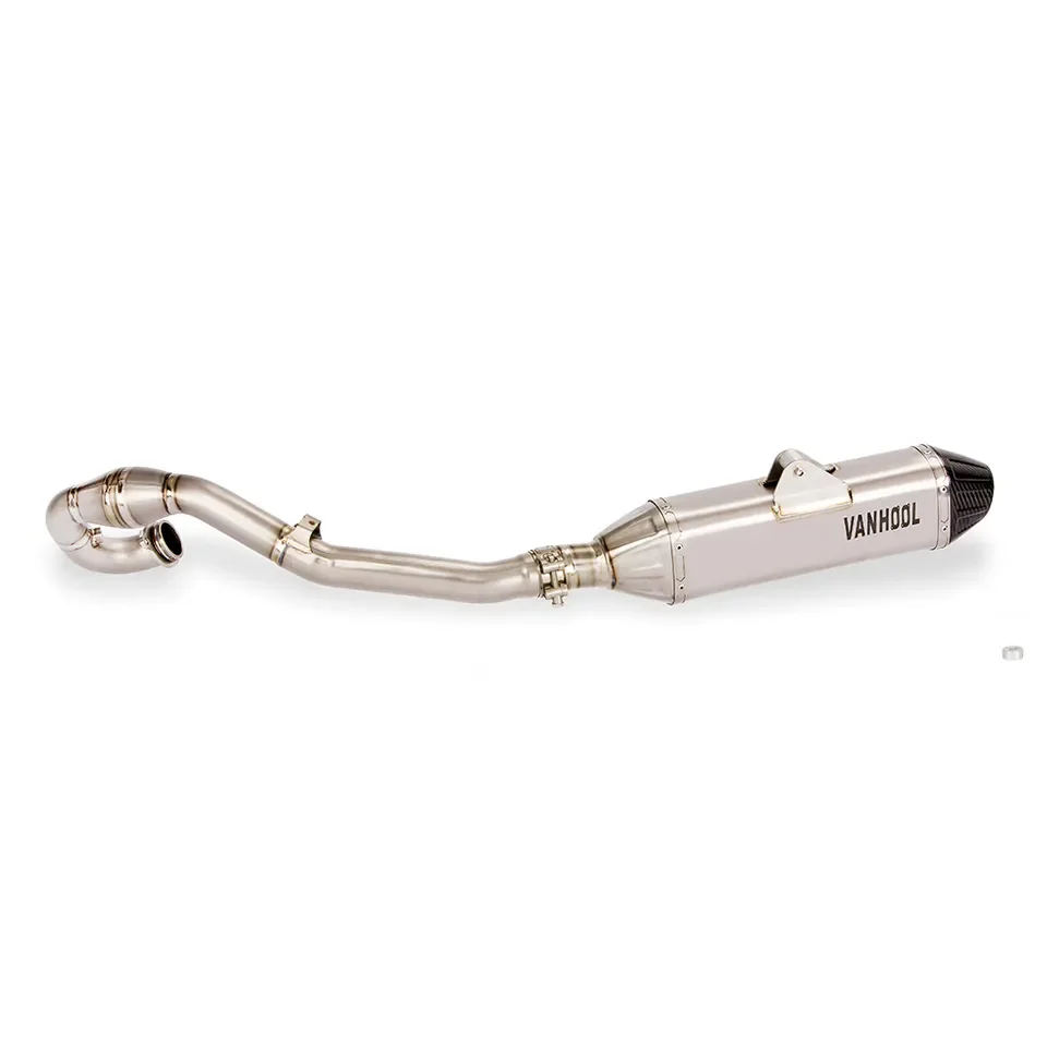 

FFBBMotorcycle Exhaust Titanium Alloy Front Middle Link Pipe Catalyst for Hus Qvarna 701