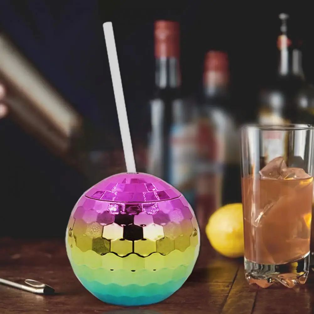 1 Set 600ML Plastic Ball Cup Practical Unique Style Spherical Cup All-Purpose Beverage Tumbler Cup Wine for Restaurant