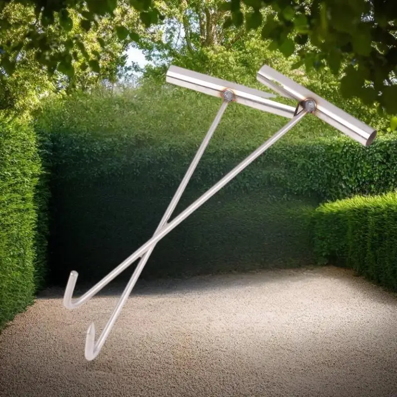 Versatile Lifter Sewer Stainless Steel Durable Well Lid Hook Open Manhole Cover Rolling Doors Utility Tool