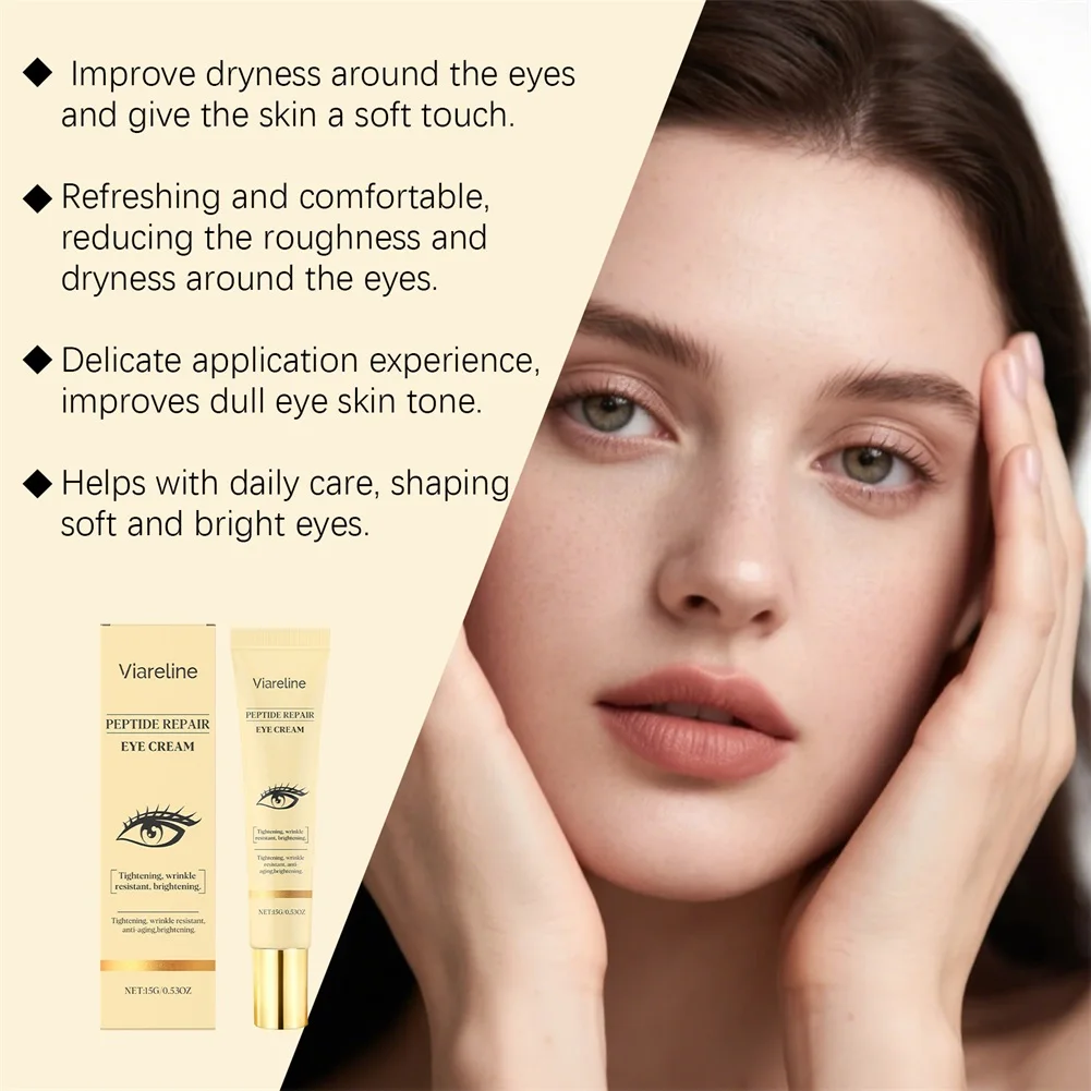 Caffeine Eye Cream For Dark Circles Puffiness Anti-Aging Eye Balm To Reduce Wrinkles Fine Lines Under Eye Bag Firming Eye Serum