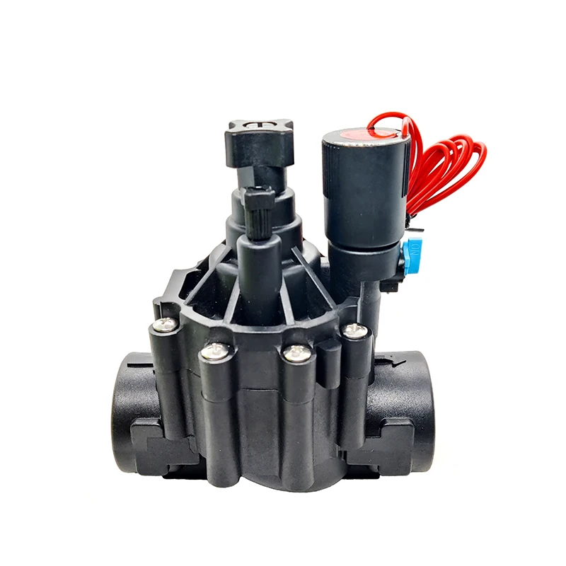 Irrigation Solenoid Valve Sprinkler Nylon Valve With flow rate adjustment knob 220/110/24/12V For gardens lawn, agriculture