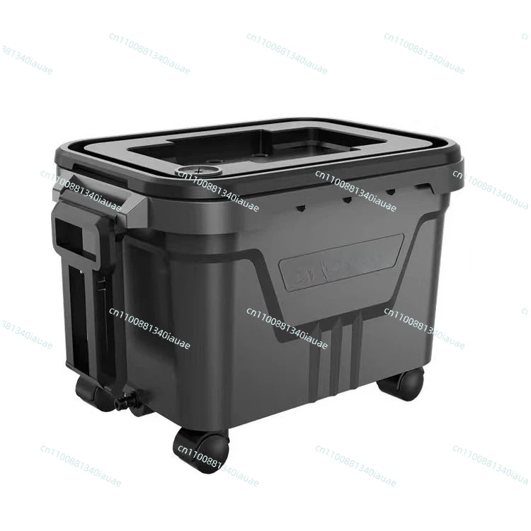 

Mobile Water Tank Car Portable Car Storage Pulley 360 Degrees 28L Large Capacity with Car Washing Machine