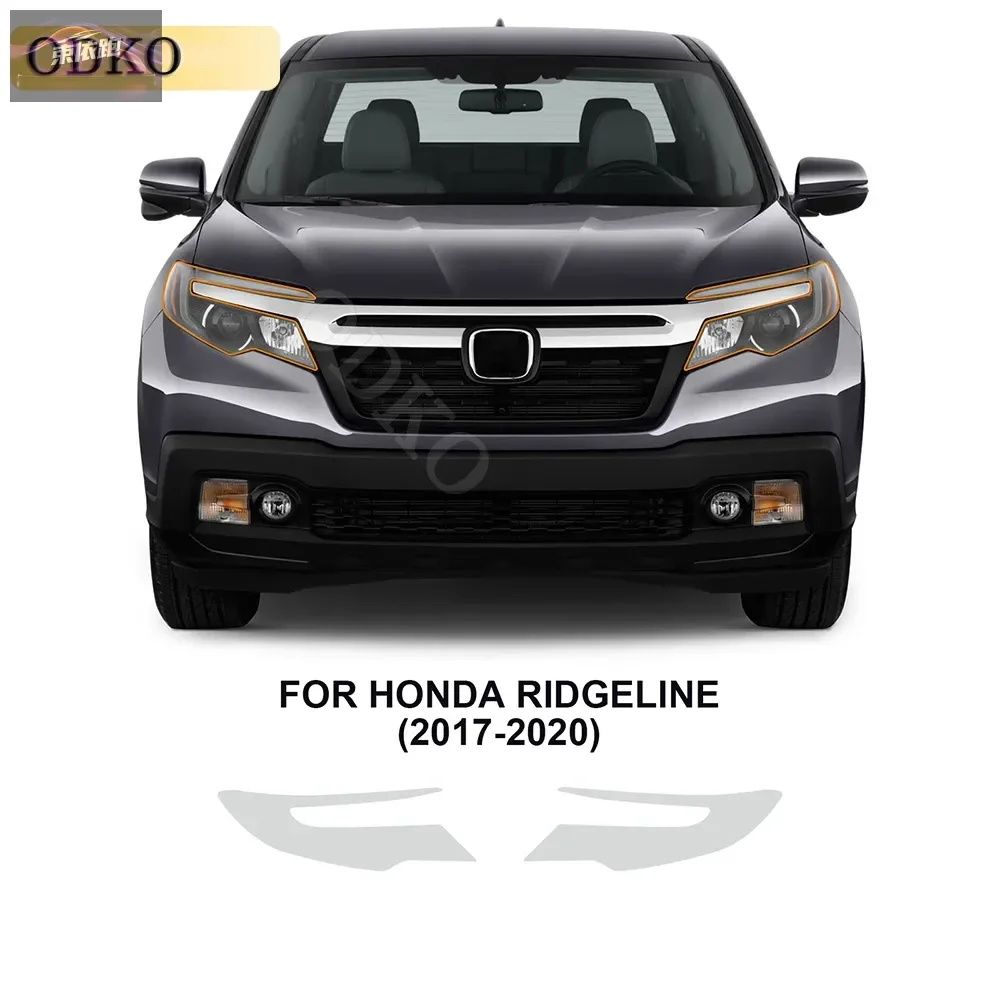 

Car Headlights Taillights Protective Film For Honda Ridgeline 2017-2020 Front Anti Scratch Black Transparent TPU Sticker PPF