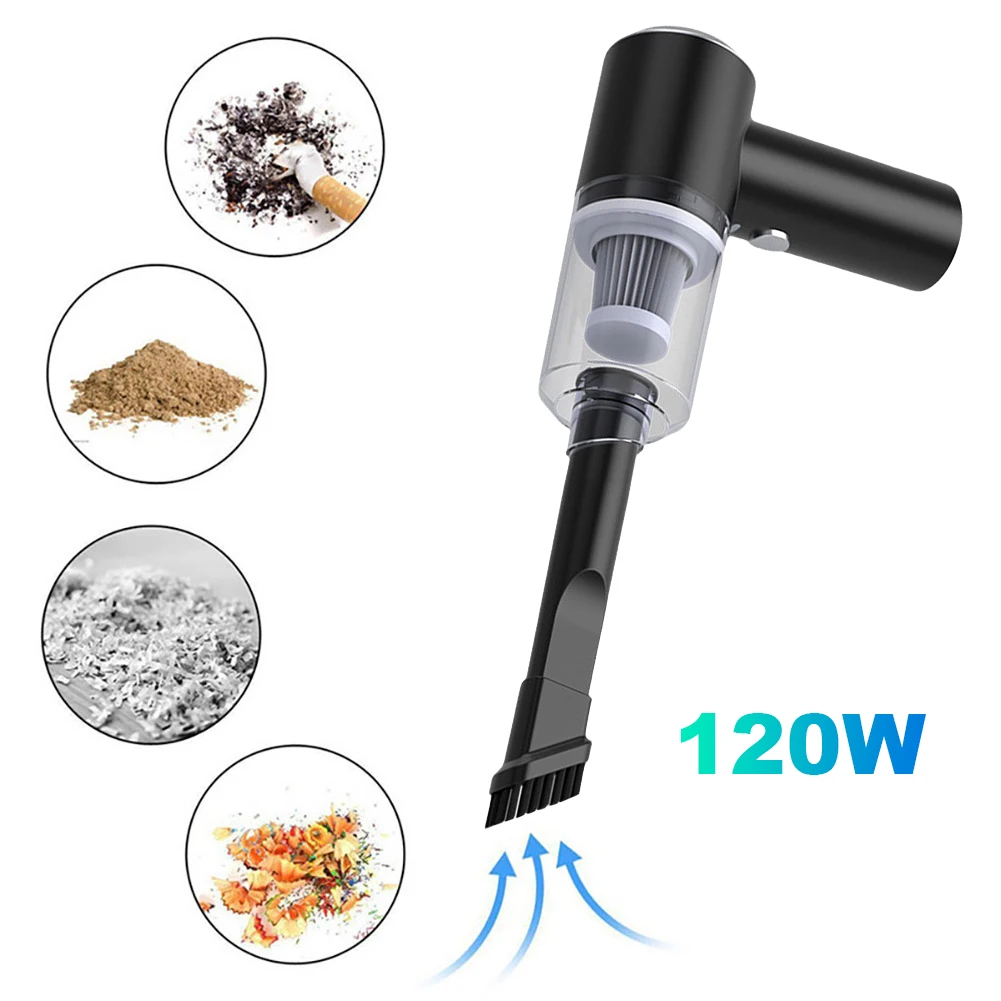6000Pa Powerful Air Duster Dual Use Powerful Portable Cleaning Machine Fully Automatic Power Cleaning Appliance for Home and Car