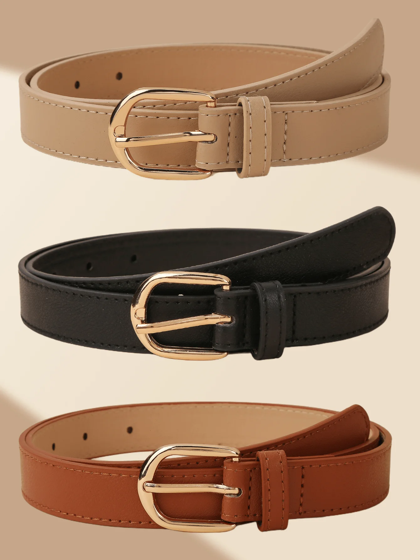 1 قطعة/3 قطعة مجموعة أحزمة ضيقة للسيدات بطبعة الفهد على شكل حرف U - متعددة الاستخدامات للعارضة/العمل/التاريخ/الحفلة، لجميع المواسم