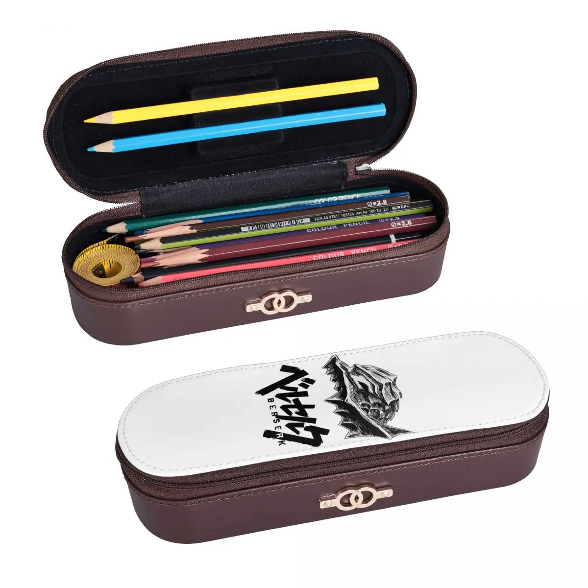Berserk Sacrifice Mark Demon Sword And Magic Leather Pencil Case Pencil Pouch Storage Stationery Supplies Pen Box