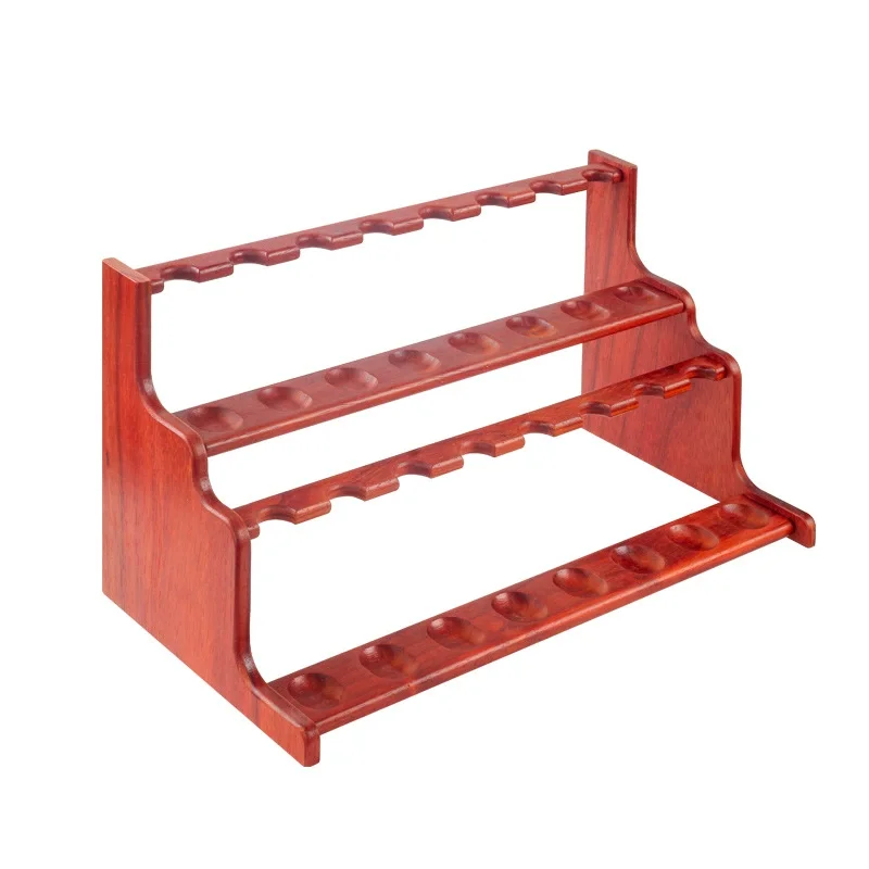 Tobacco pipe wooden rack DIY assembled wooden rack pear wood solid wood pipe rack father day gift for 16 position pipe display