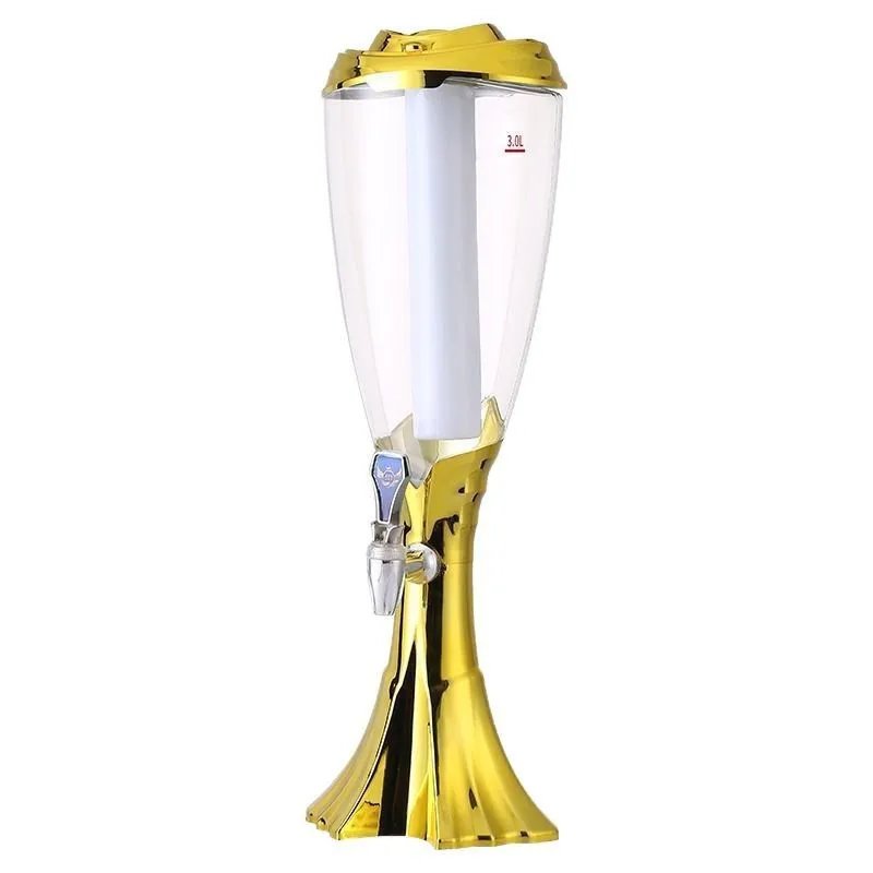 

With colorful luminous commercial ice wine bubble bucket, draft beer machine, with wine dispenser belt