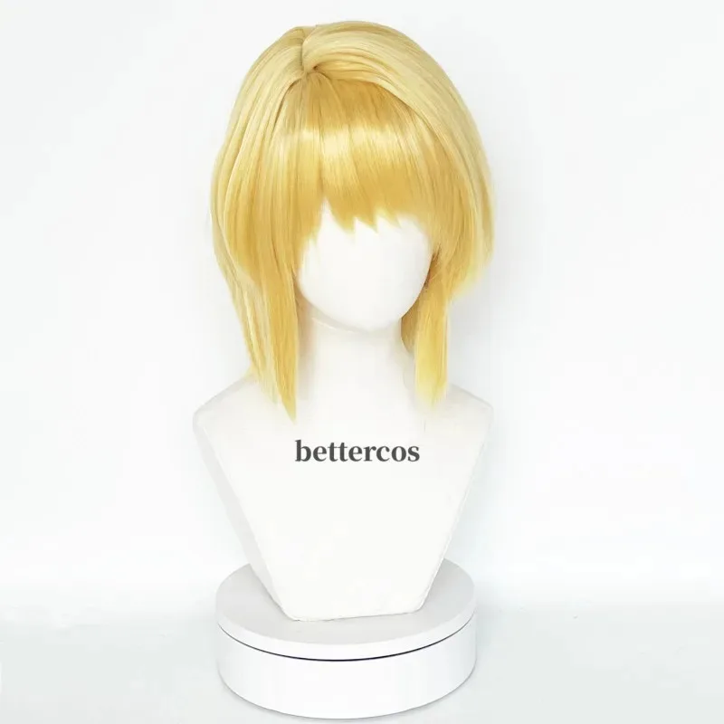 

Парик для косплея Nene 2025 × HUNTER Kurta, золотые кольца, серьги, реквизит, термостойкие парики для вечеринок + Fr