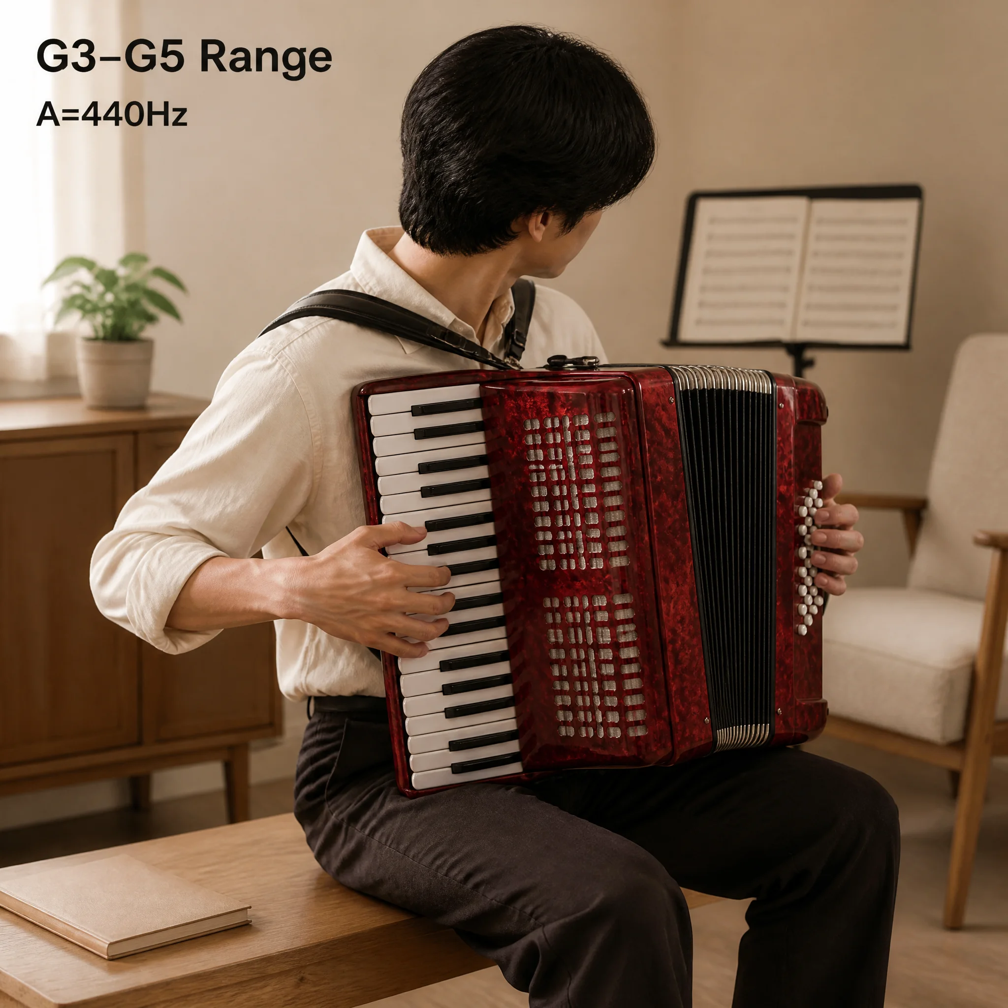 OEM 25Key 12 Bass Accordion Steel Reeds Multi Color With Gig Bag For Student Practice