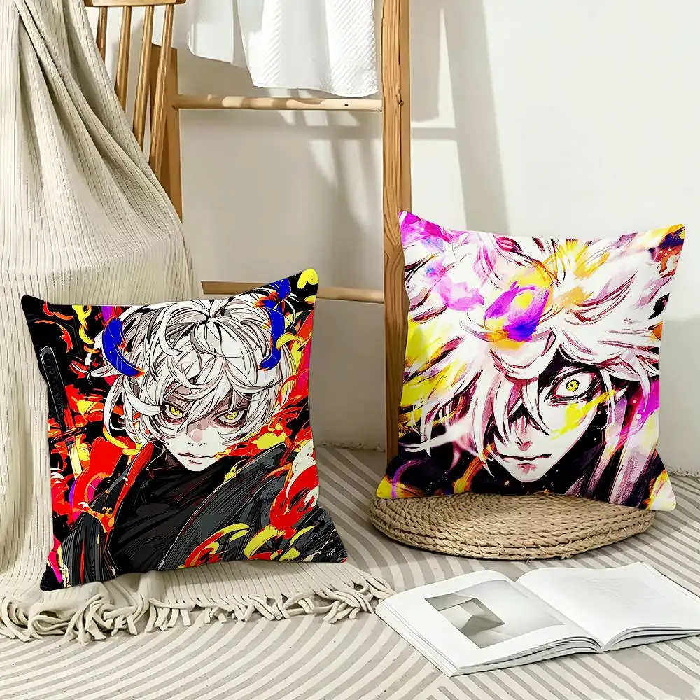 Dark Ninja Hell's Paradise   Pillow Case Pattern Printed Pillowcase For Living Room Sofa Cushion Cover