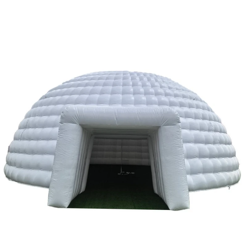 White yurt homestay big tent, grassland camping anti-gale and heavy rain inflatable tent
