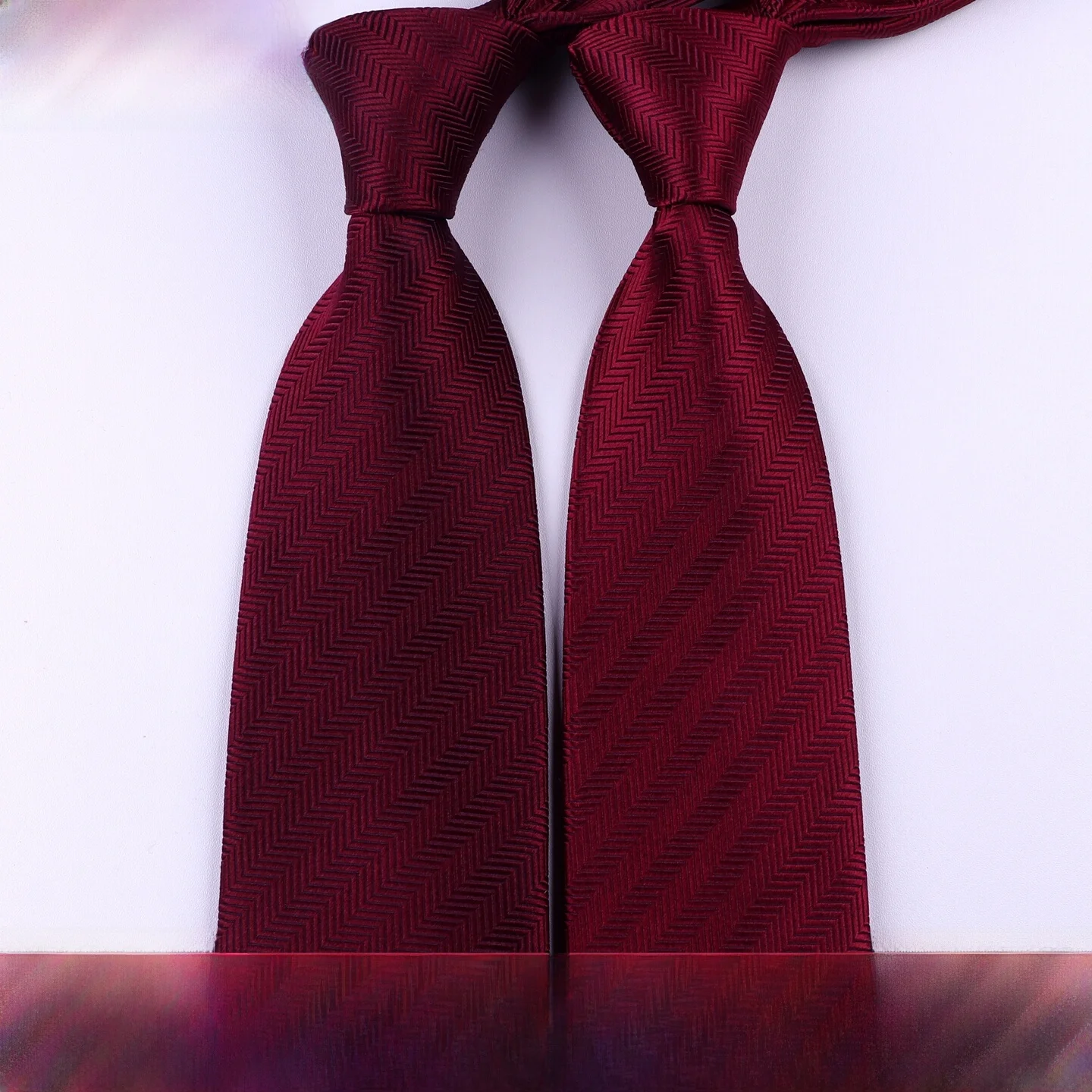 busin-silk-tie-menswear-maroon-k-patterned-7cm-width-for-work-interviews-weddings-ele-faion-accory