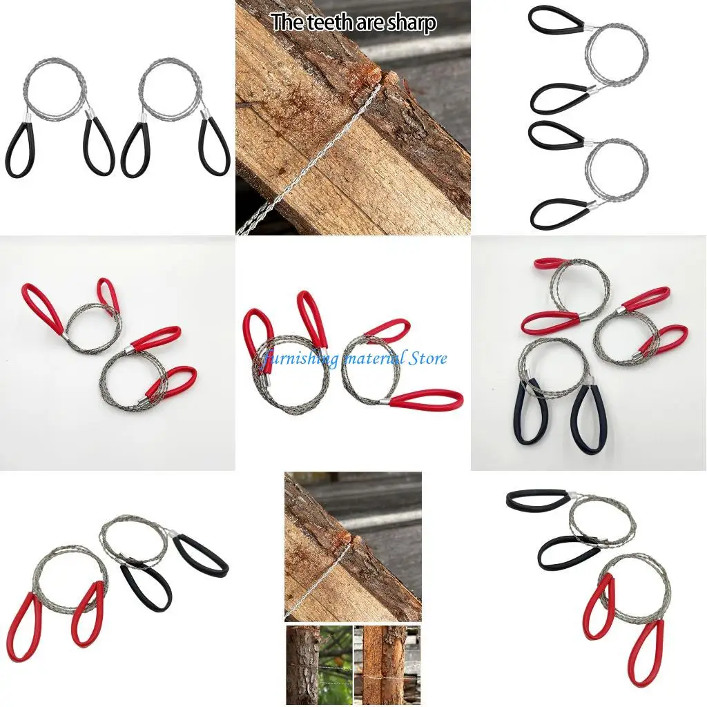 

Y5GD 2Pcs Steel Wire Handsaw for Cutting Metal Plastic Heavy Duty Portable Manual Tool Home Improvement Projects