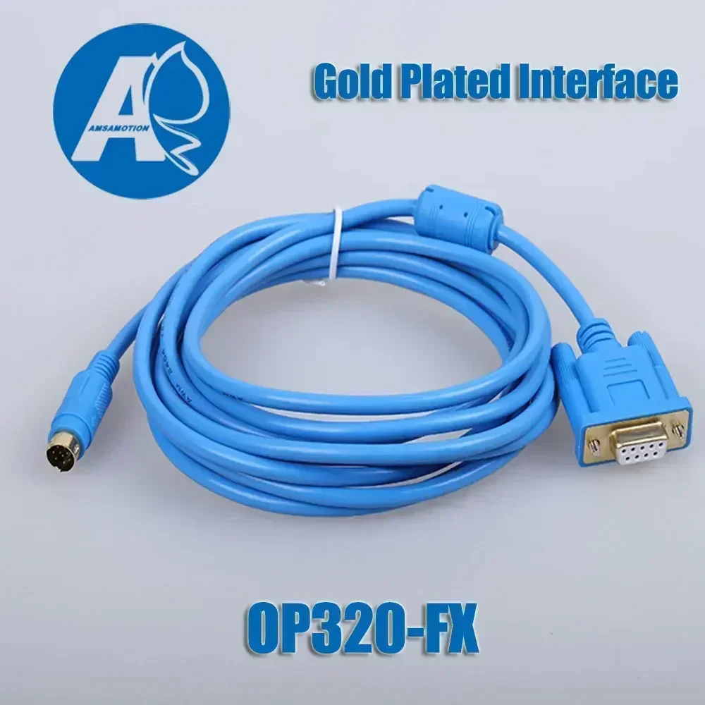 MD204/OP320-FX Communication Cable Suitable for XINJE MD204L OP320-A Connect Mitsubishi PLC Programming Cable