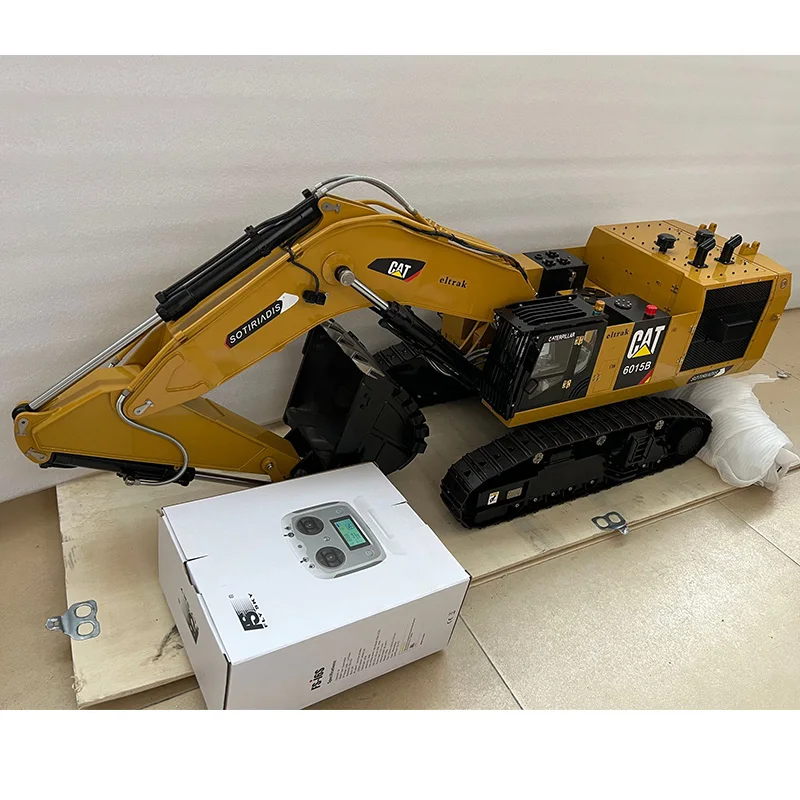 Sound 6015B 1/14 Hydraulic RC Excavator Metal Model Complete Oversize Heavy Machine Digger Brushless Motor Radio Cars PL18lite