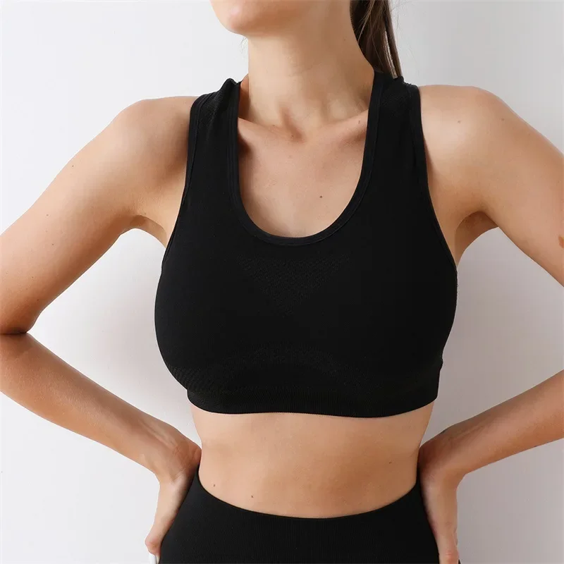 Soutien-gorge Push Up respirant pour femmes, sous-vêtements de sport, course à pied, yoga, fitness