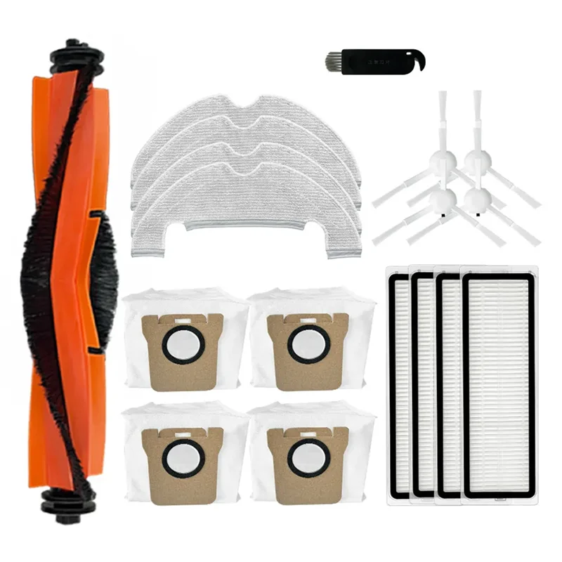 

AC23-For Xiaomi X10 Robot Vacuum Cleaner Main Side Brush Hepa Filter Mop Cloth Dust Bag Spare Parts Parts Replacement Parts