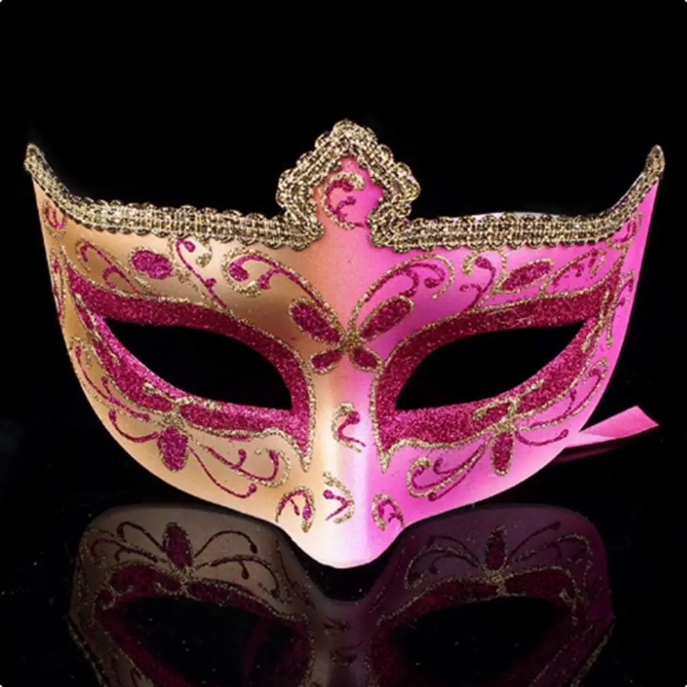 

Реквизит для косплея для вечеринки, маски на Хэллоуин, пластиковая полумаска для лица, блестящая маска, маскарадная маска для косплея, маска фантомного танцора