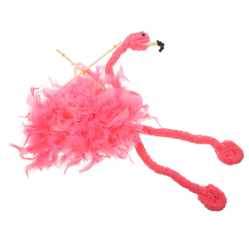 Flamingo Tierpuppe Spielzeug Spielzeug Show Ostriches Marionette Puppen für Tiere Performance Requisiten