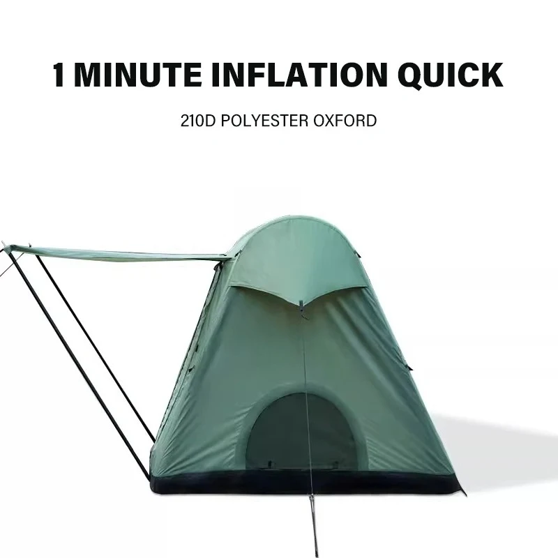2/4 Person Ultralight Camping Tent Portable Hiking Fully Automatic Inflation Quick Opening Tent Anti-UV Outdoor Single-Layer
