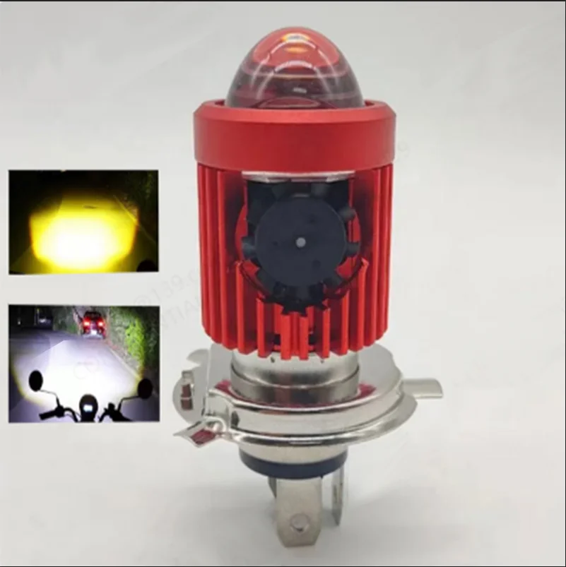 10000LM H4/H6 12 فولت LED دراجة نارية المصباح لمبة موتو الأضواء CSP عدسة أبيض أصفر مرحبا لو مصباح سكوتر اكسسوارات أضواء الضباب