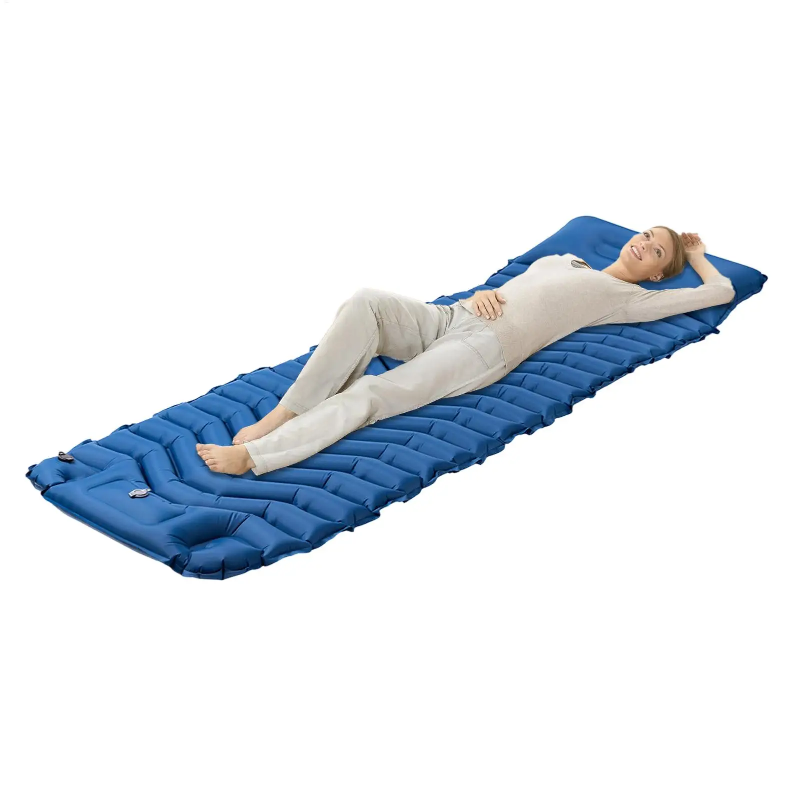 Camping Air Mattress Compact Mattress Built-in Pump Camping Sleeping Pad With Storage Bag For Adult Travel Picnic Backpacking