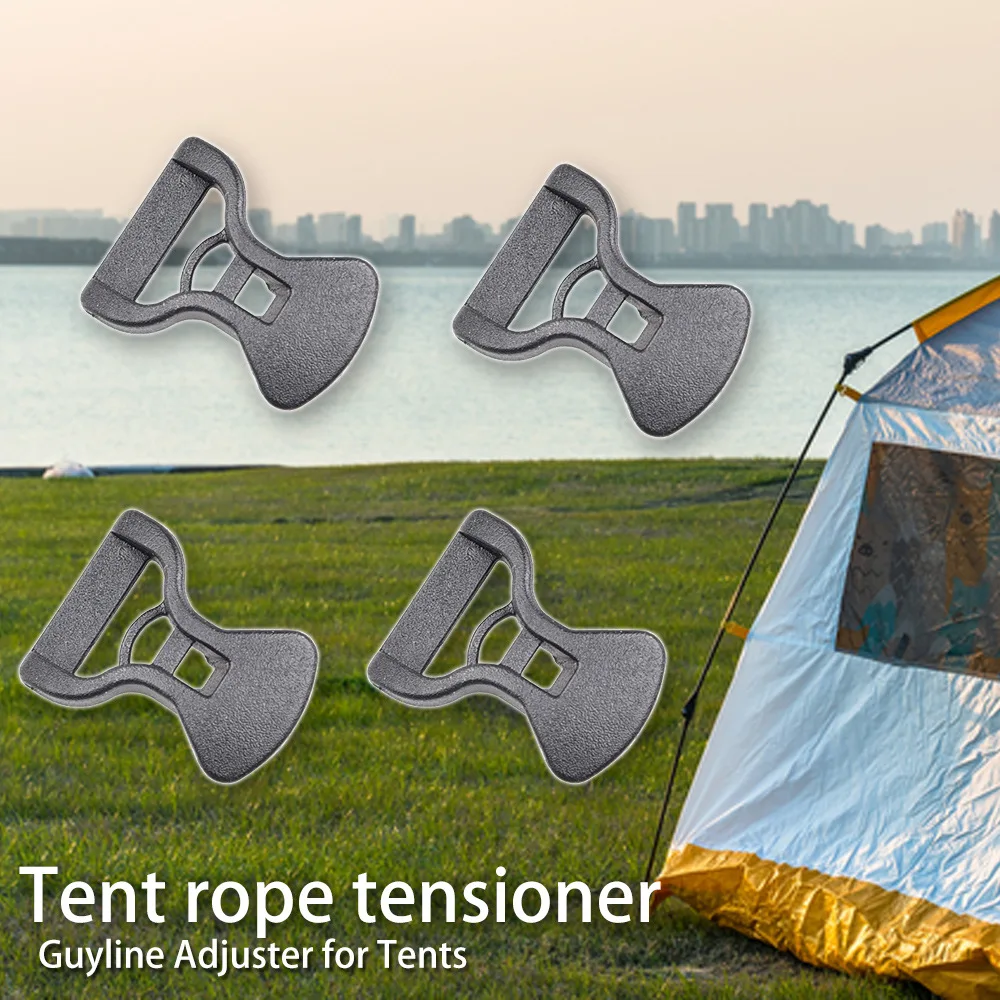 10PCS Outdoor Sports Field Tarpaulin Adjusting Buckle Tent Canopy Windproof Rope Buckle Plastic Rope Fastening Clip