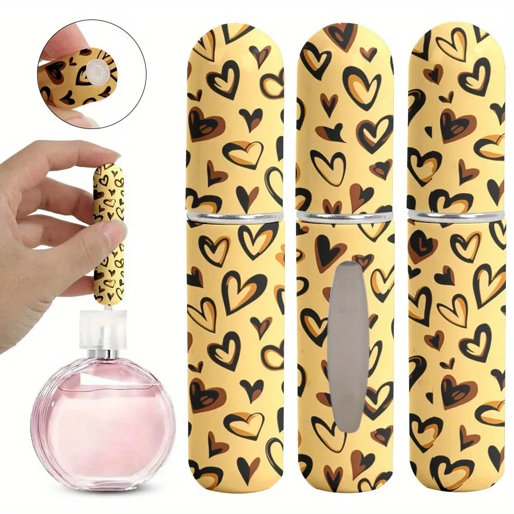 Light 5ml Refillable Spray Bottle Mini Leopard Pattern Perfume Spray Bottle Daily Use Perfume Atomizer Travel