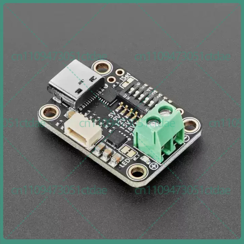 1-2pcs For Adafruit 5991 HUSB238 USB PD Trigger Module DIP Switch Version STEMMA QT Qwiic I2C Adjustable 5V-20V Power Sink Board