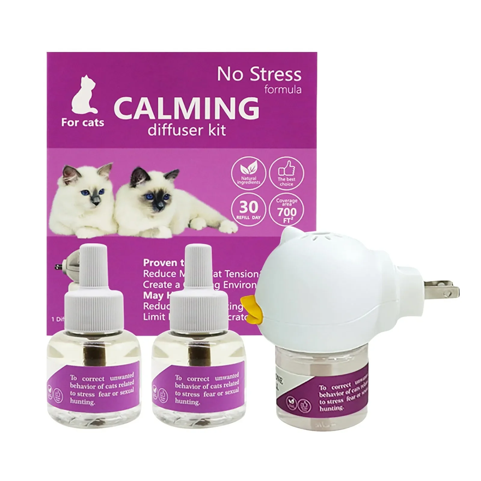 

96 мл 1 диффузор 2 успокаивающие жидкие феромоны, стабилизирующие антистрессовые успокаивающие средства для кошек с феромонами, набор инструментов