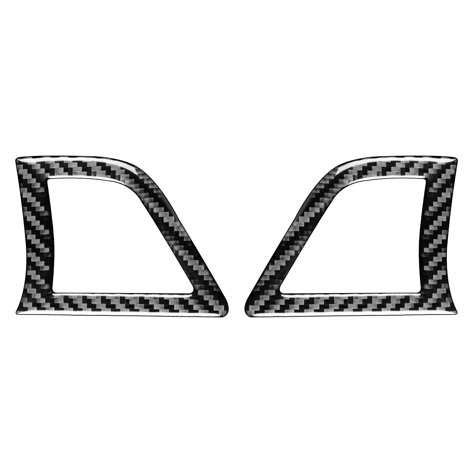 Real Carbon Fiber Sticker Defrost Vent Interior Accessories For Subaru Legacy Outback 2010-2014