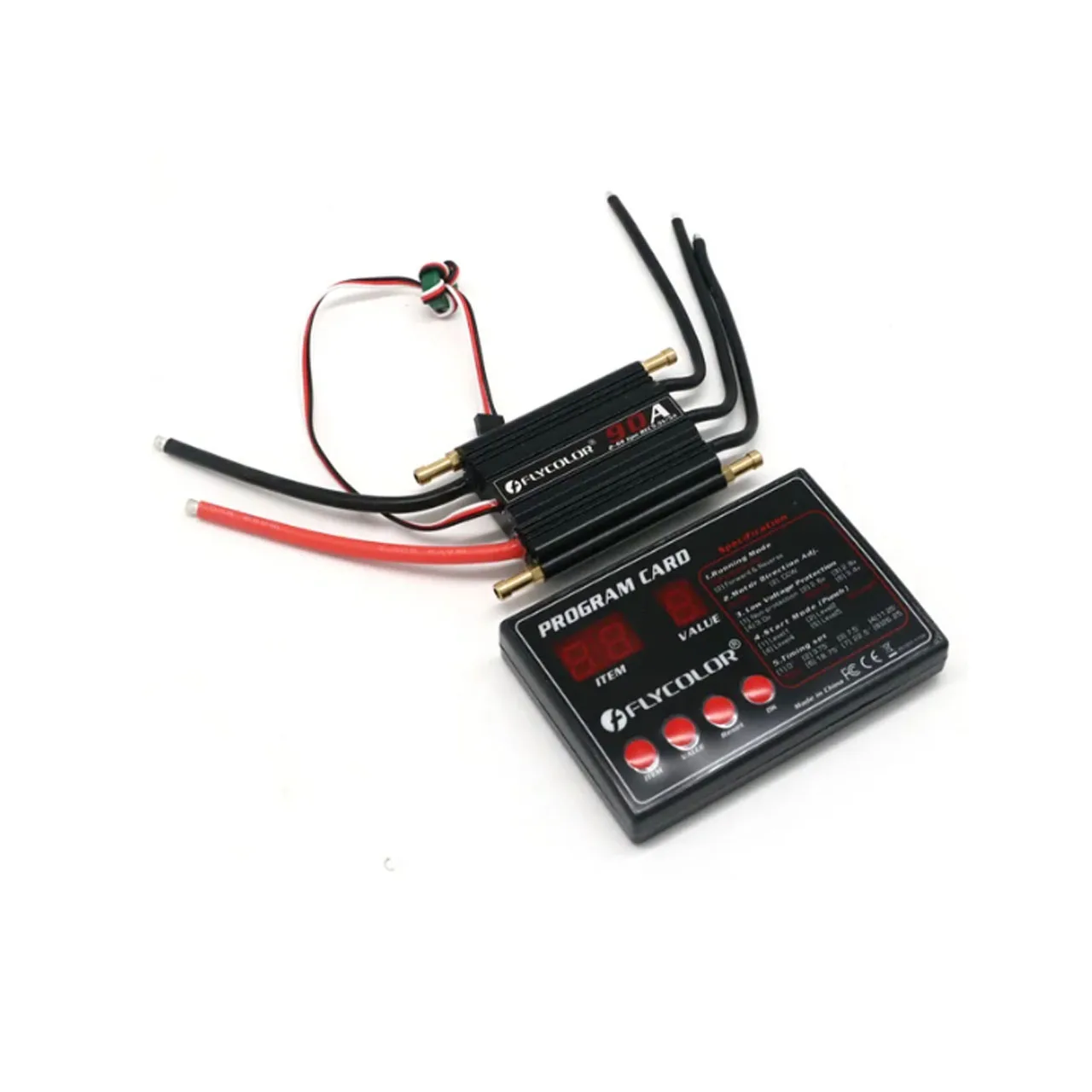 Flycolor Programing Card Original for RC Boats 50 to 150A ESC Electronic Speed Controller Remote Control