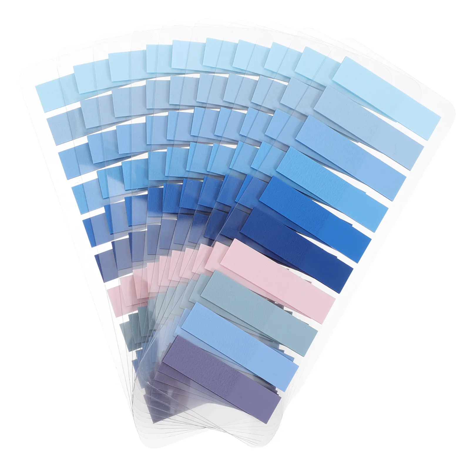 

10 Pads Small Rectangle Index Label Stickers Self-Adhesive Writable Annotation Tabs Colorful Sticky Dividers for Books Documents