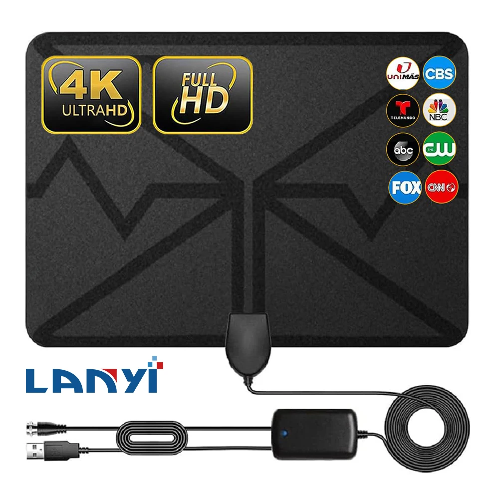 4K High-Definition Remote Reception Tv Antenna Hdtv Indoor Digital Enhanced Tv Antenna Film Antenna Indoor Antenna