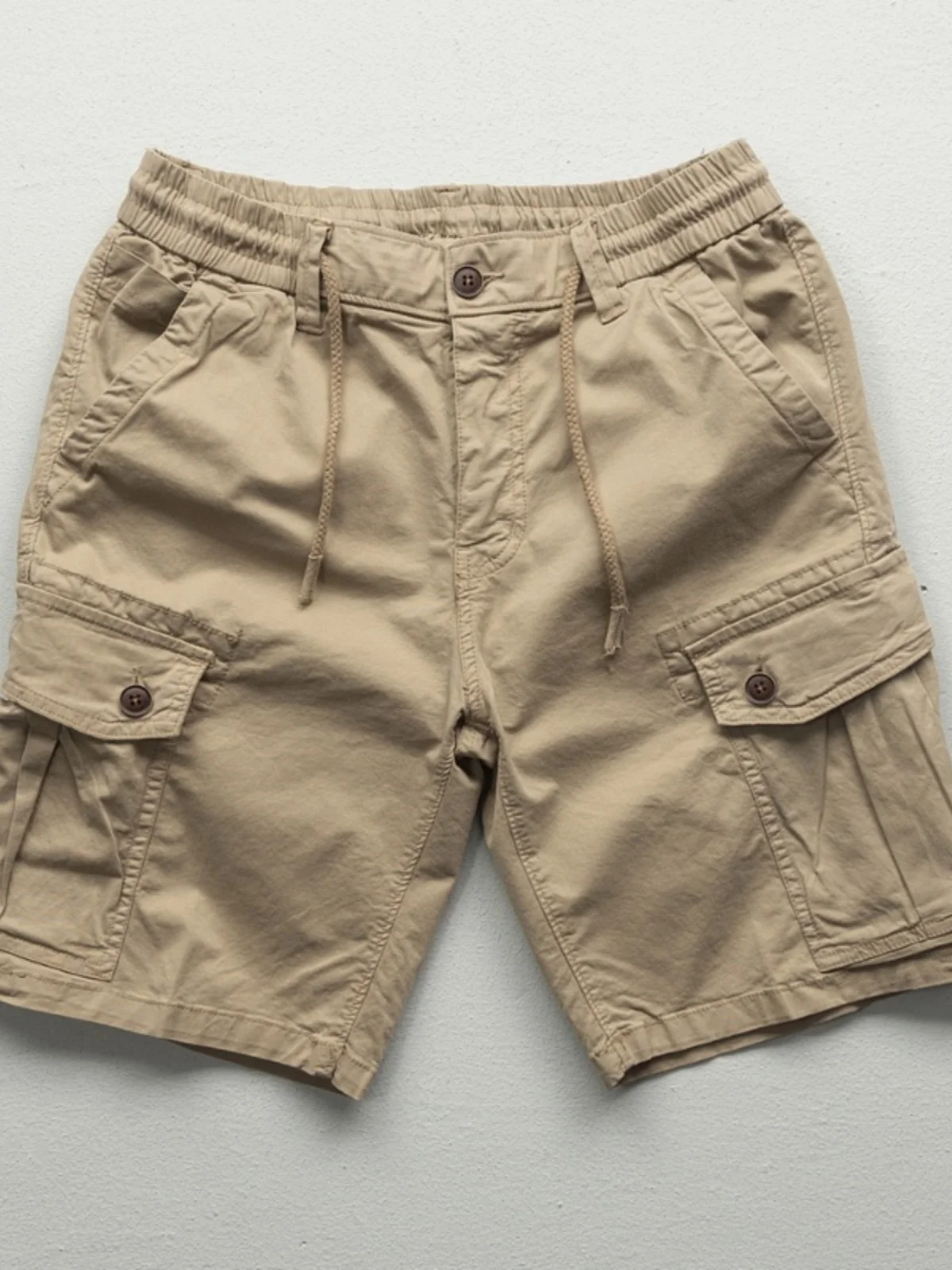 

Summer New Men's Casual orts Loose American Retro Multi-ket Workwear Five-Quarter Trendy All-Match Lightweight Pants