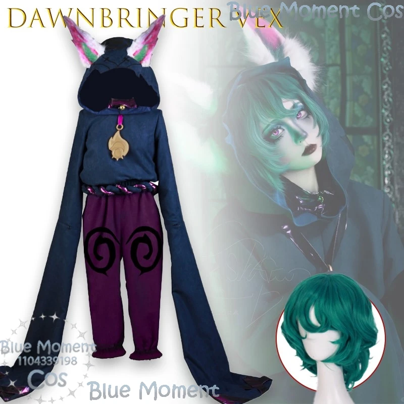 

game Dawnbringer Vex Cosplay Costume Wig Halloween Anime Outfit High Quality Party Costumes Full Set Halloween Shoe Kawaii Cos