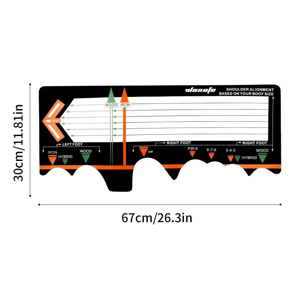 Haltung Hilfs Putter Praxis Gerät Schaukel Training Schlagen Station Matte Golf Training Matte Nicht-skid Haltung Corrector