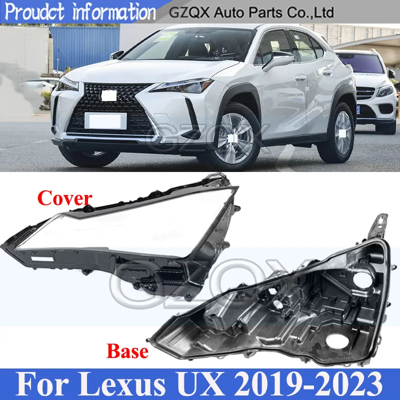 CAPQX Headlight Base Cover For Lexus UX UX200F UX260H 2019-2023 Head Light Back Lid Head Lamp Back House Headlamp Rear Shell