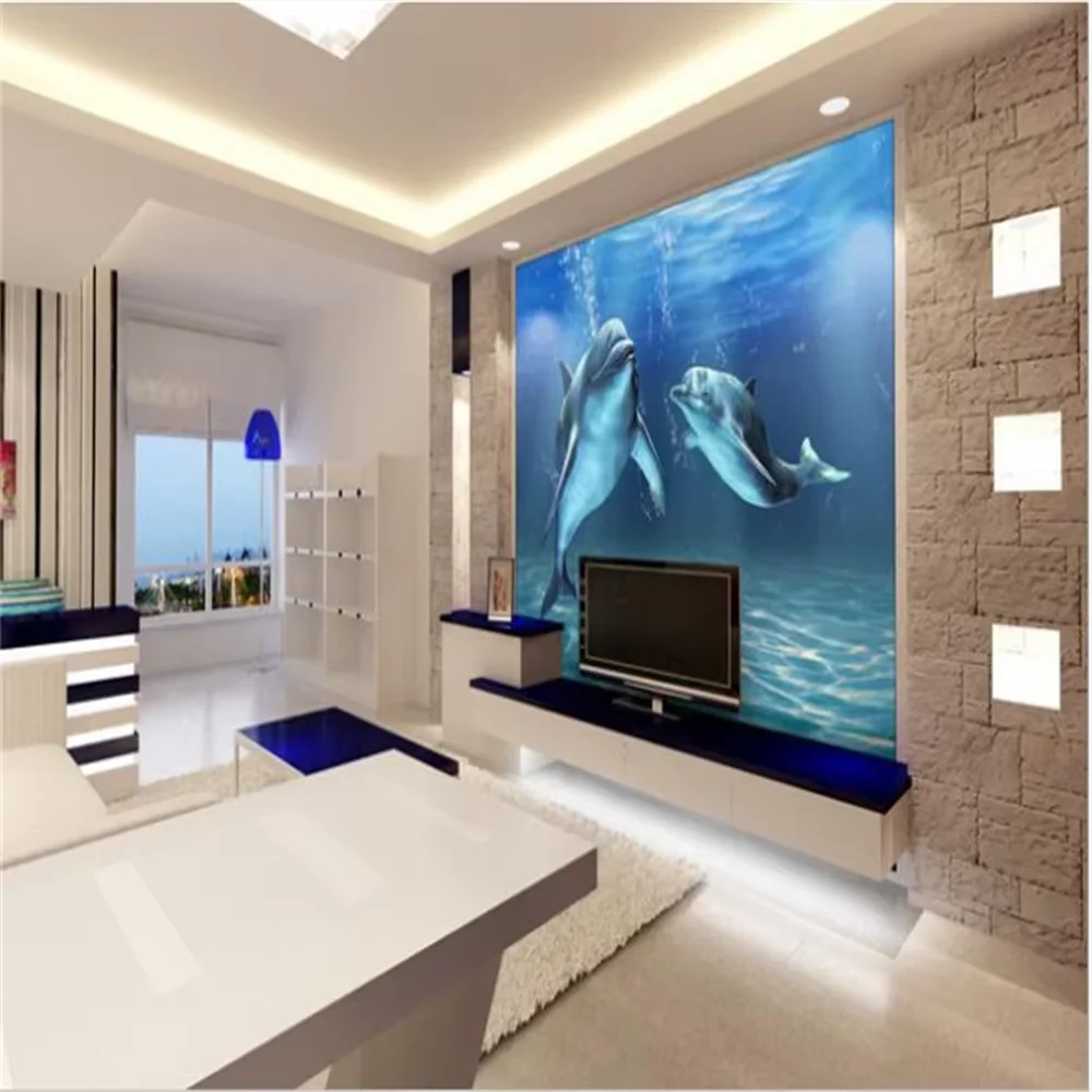 

Большой диван на заказ, 3D стереоскопический ТВ, настенная роспись, обои для гостиной, фон, зеленые обои, papel de parede infantil