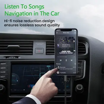 AUX audio kabel 8 pinů na 3,5 mm jack reproduktorový kabel pro iPhone 7 8 X XS MAX XR auto sluchátka headset Aux konvertor audio jack 10 nejlepší prodej 8pinový 3,5mm jack - №3