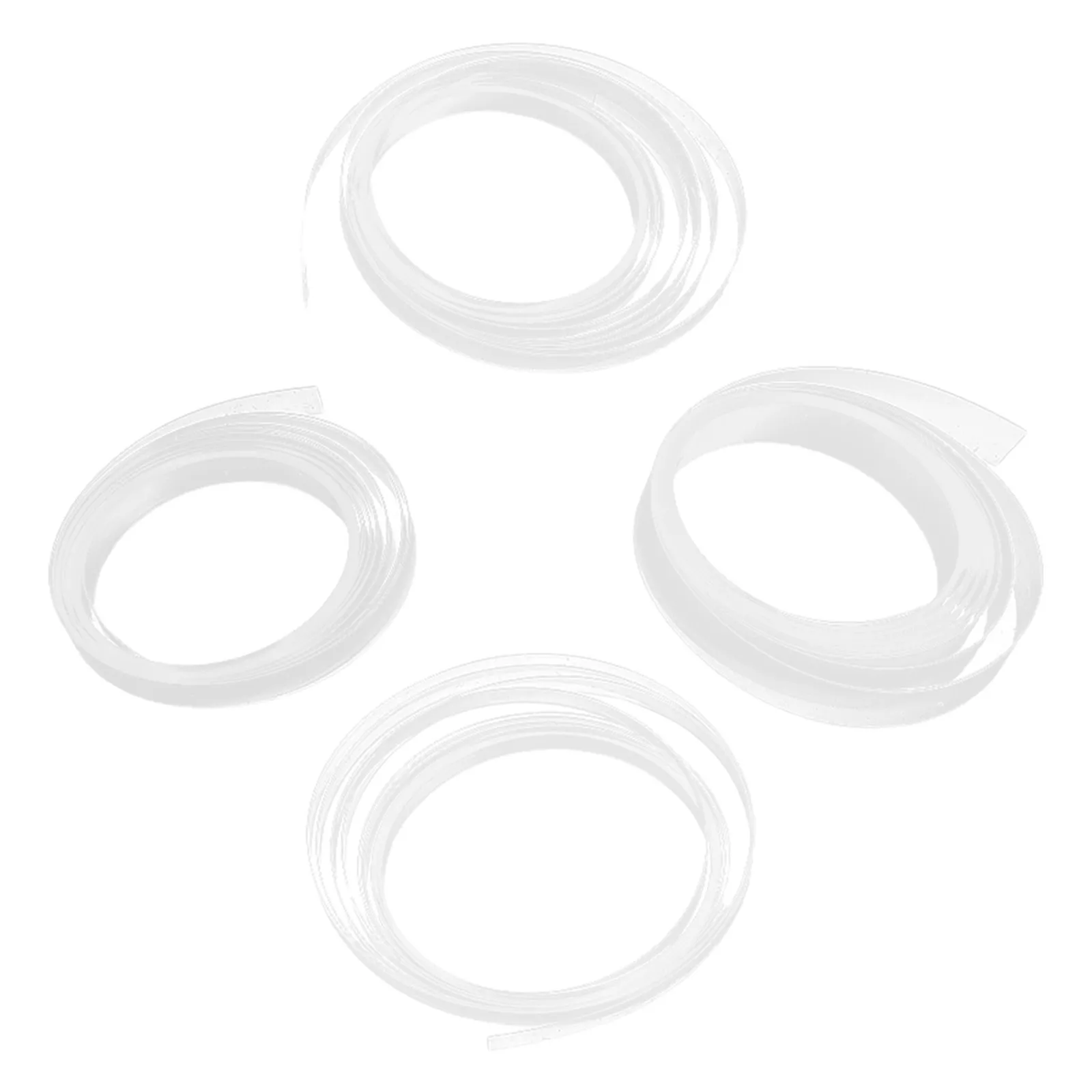 4 Rolls Eyeglass Leg Protector Tubing Transparent Heat Shrink Sleeves Anti-Slip Temple Covers Glasses Arms Cushion Sleeve
