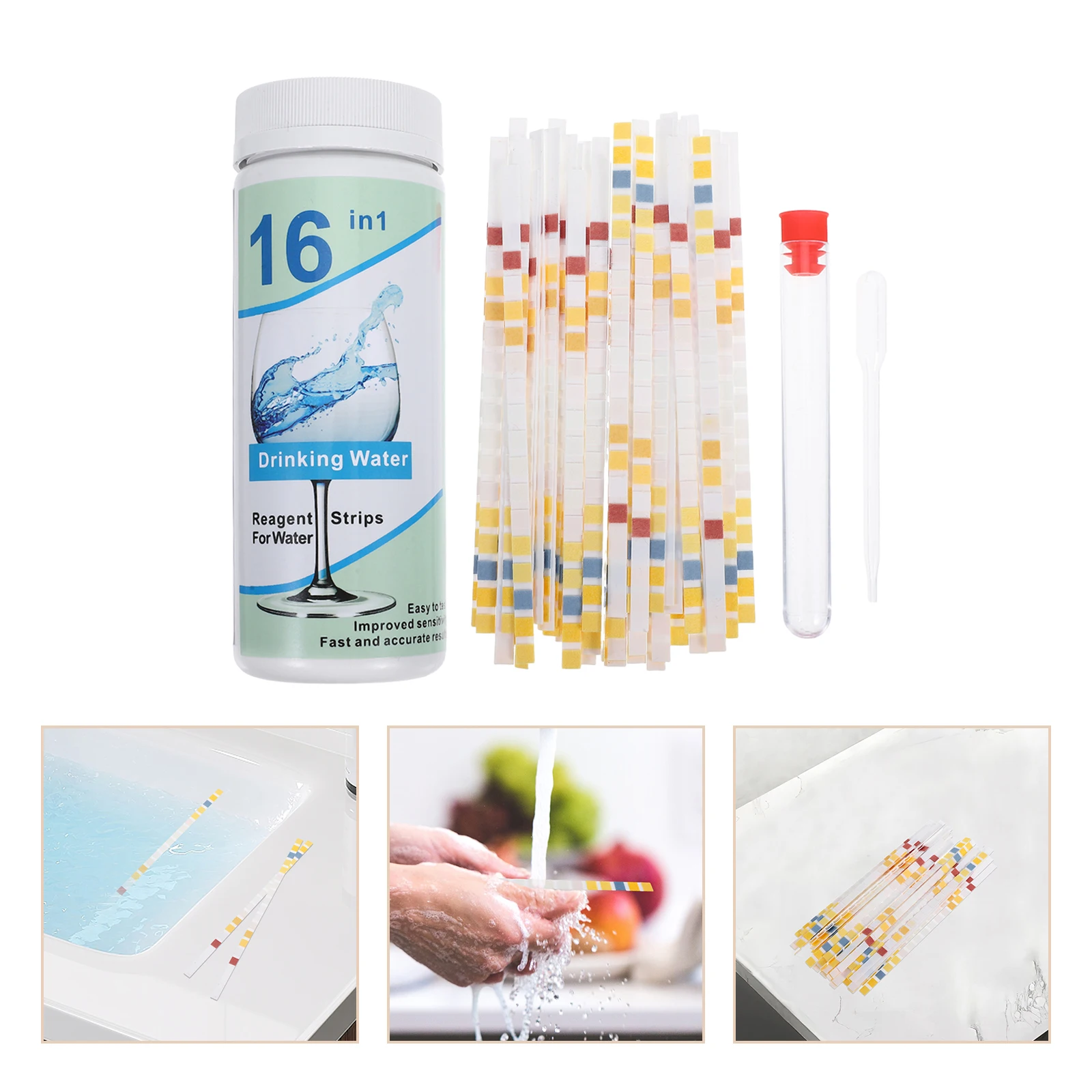 

50 Pcs Aquarium Testing Strips Fish Tank Water Kit Seal Ph Drinking Freshwater Paper