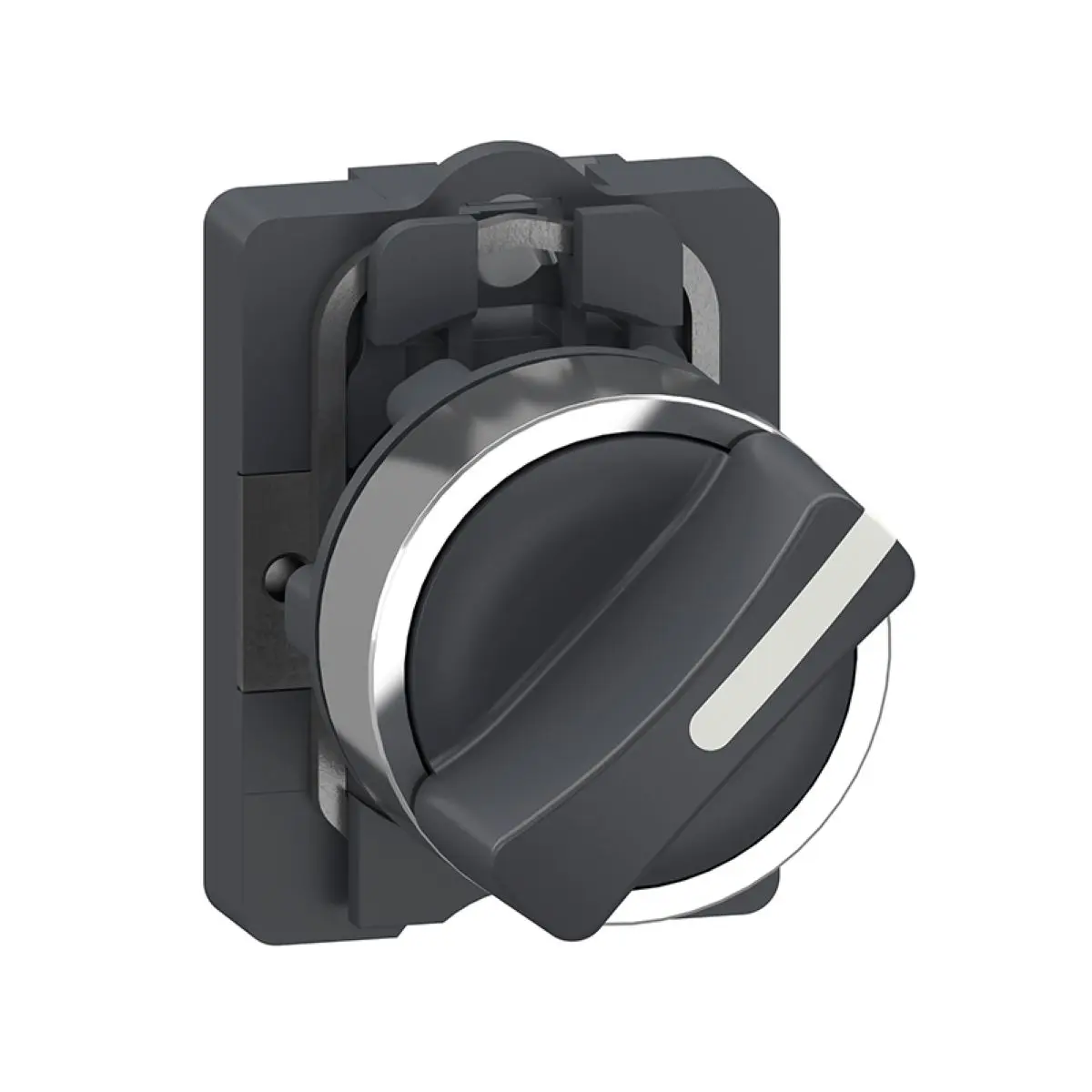 

XA2AD21 Complete selector switch, Easy Harmony XA2, plastic short handle, 22mm, 2-position, 1NO, stay put, black