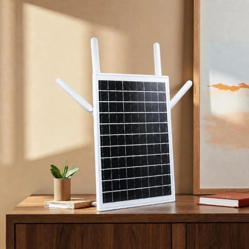 Waterproof 4G WiFi6 Solar Router 600Mbps 18000mAh Solar Modem Router SIM Card RJ45 4G LTE WiFi Extender Off Grid Living