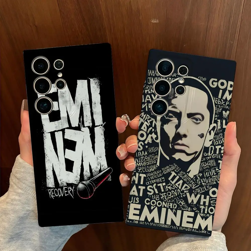 

Rapper E-Eminem Phone Case for Samsung S25 Shell GalaxyS24Ultra 23plus S22 21 A56 36 Glossy Film Hard PC Cover